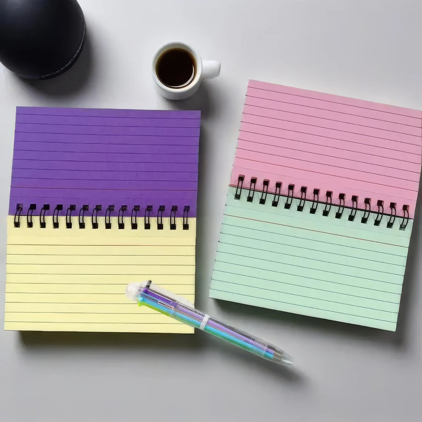 Small Color Spiral Notebooks, Compact Notebooks Suitable for Home/office/school, Stationery and Notepad