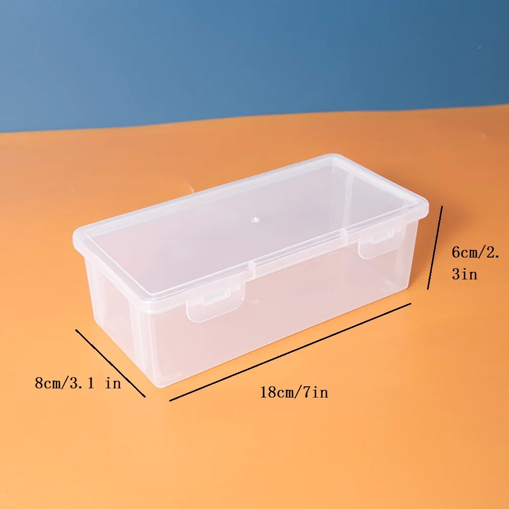 Translucent PencCase Large Capacity Lightweight Convenient for School Supplies Storage Pen Box Organizer Box